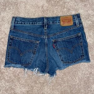 Levi high waisted denim shorts